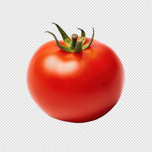 PSD tomate vermelho cereja recortado com fundo transparente.