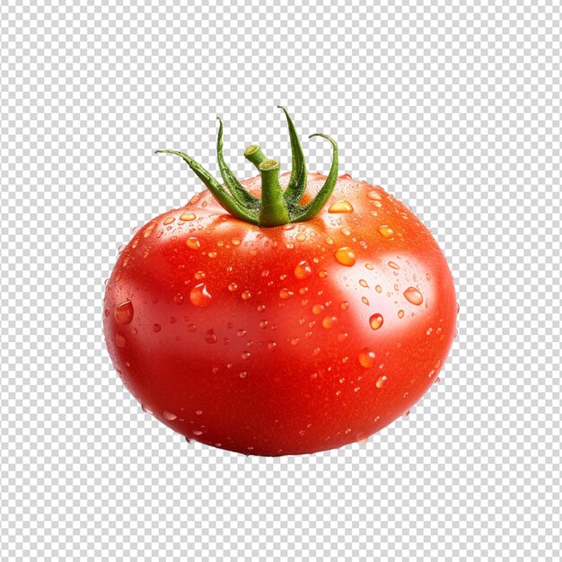 PSD tomaten auf durchsichtigem weißen hintergrund