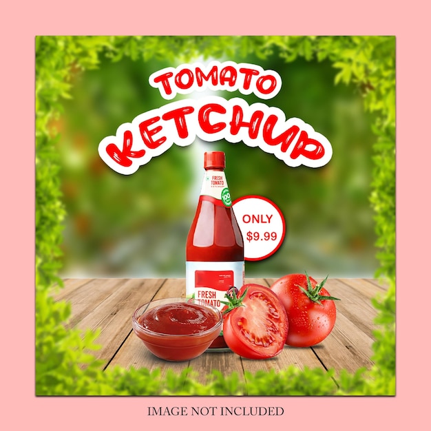 PSD tomatenketchup-poster