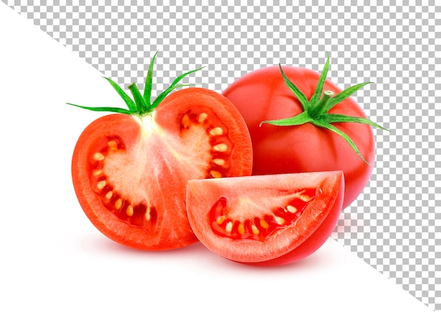 PSD tomates isolados em fundo branco