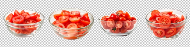 PSD tomates isolados em fundo transparente