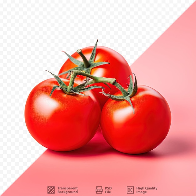 PSD tomates rouges à fond transparent