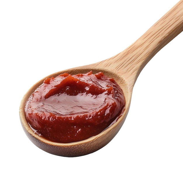 Tomato Paste on Wooden Spoon