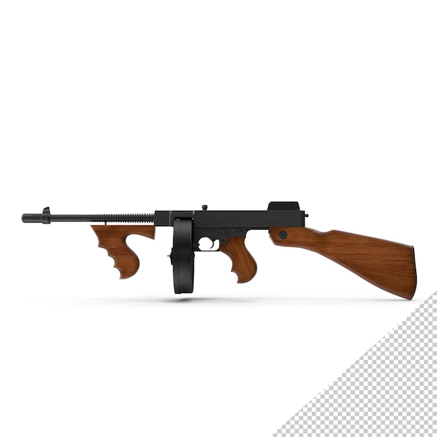 PSD tommy-gun png