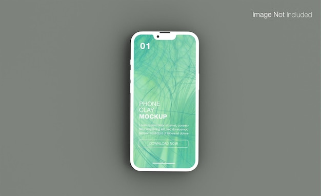 Ton realistisches Telefonsmockup-Design isoliert render PSD