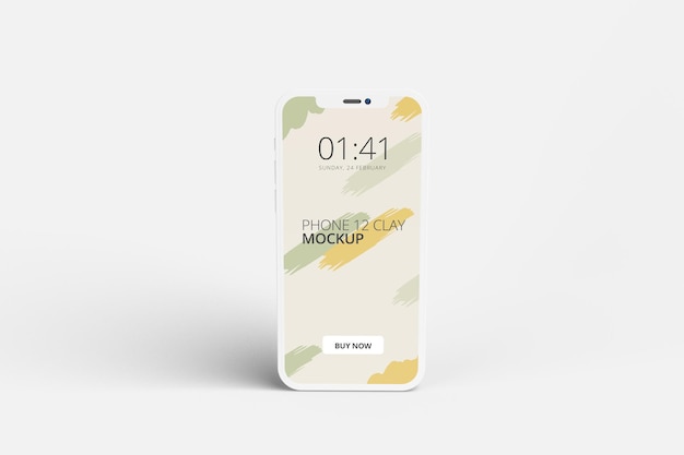 Ton telefon bildschirm modell design isoliert