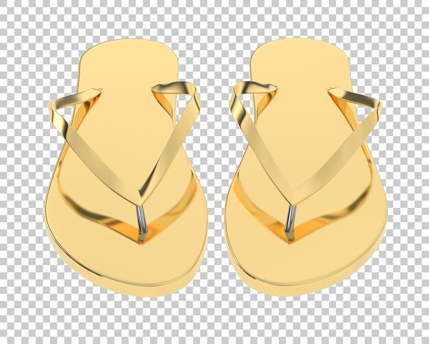 PSD tongs sur fond transparent illustration de rendu 3d