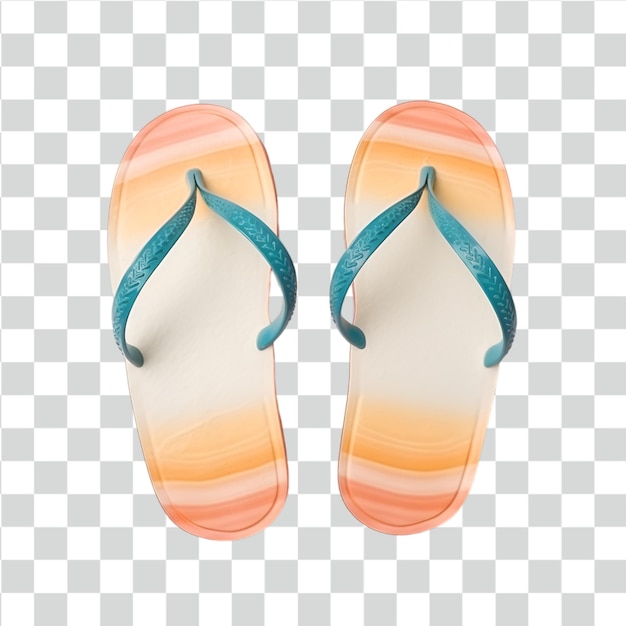 PSD des tongs psd isolés sur un fond transparent