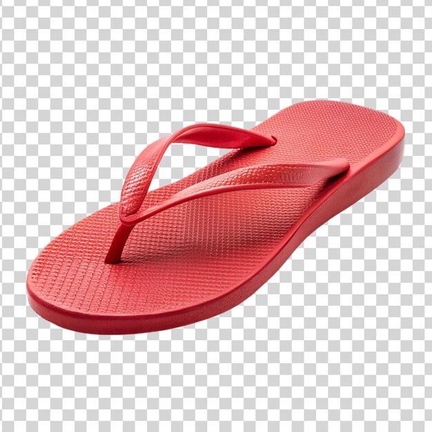 PSD des tongs rouges isolés sur un fond transparent