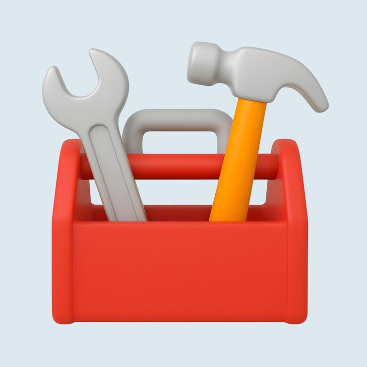 Toolbox with Wrench and Hammer