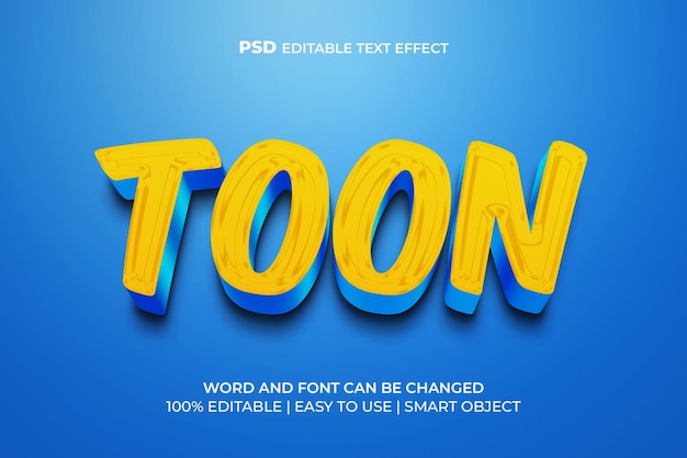 Toon-texteffekt-textstil