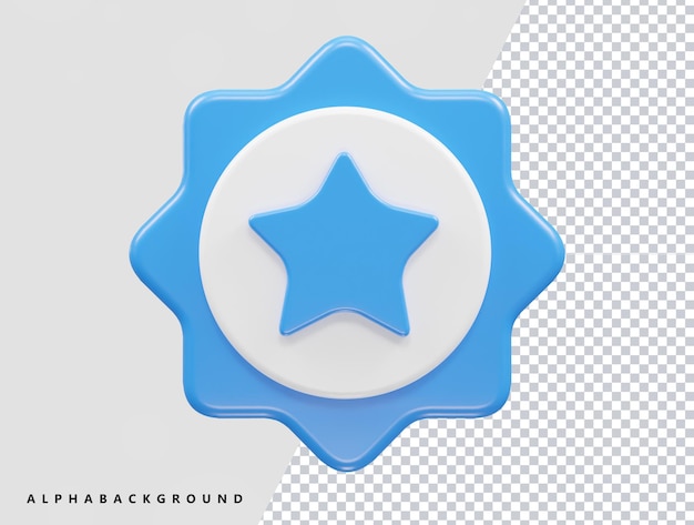 Top Star Vektor Illustration Symbol 3D-Rendering Element Texteffekt