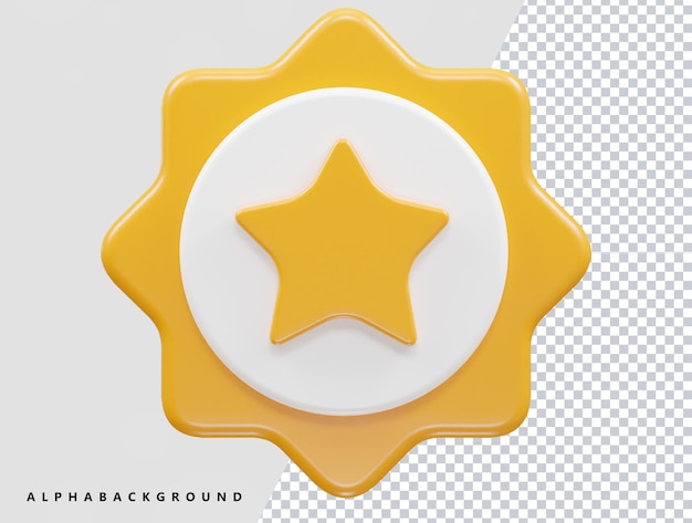 Top Star Vektor Illustration Symbol 3D-Rendering Element Texteffekt