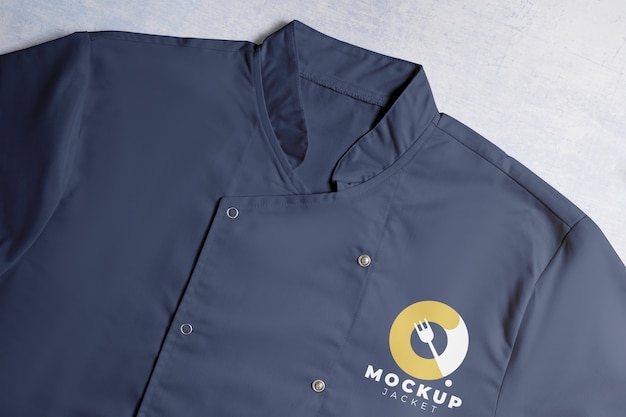 PSD top-view-mockup der chefjacke