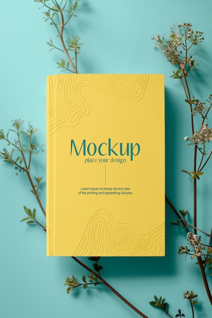 Top-View-Notebook-Mockup-Design
