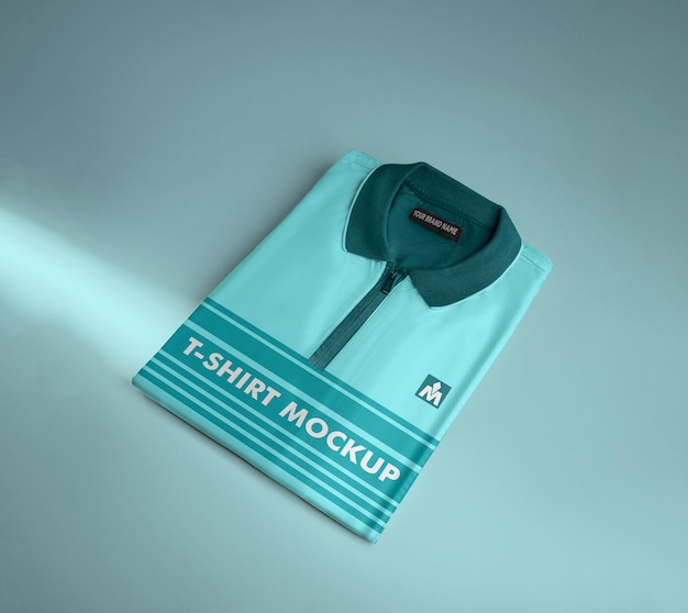 Top View T-Shirt Mockup (Visualizzazione della maglietta)