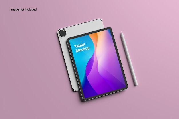 Top View Tablet Mockup pour présenter votre travail aux clients