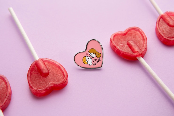 PSD top voew sul disegno di merchandising per il giorno di san valentino