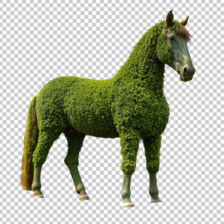 PSD topiario para caballos