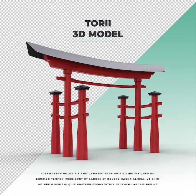 PSD torii traditionelles japanisches tor