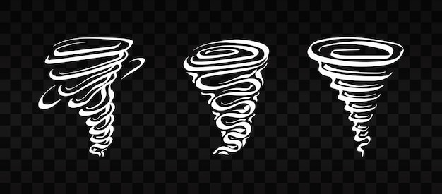 Tornado-Design auf transparentem Hintergrund