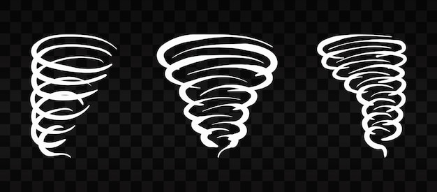 Tornado-Design auf transparentem Hintergrund