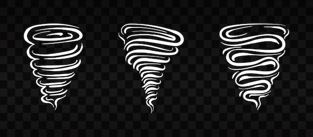 Tornado-Design auf transparentem Hintergrund