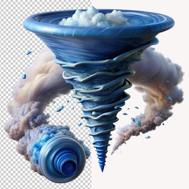 Tornado em fundo transparente