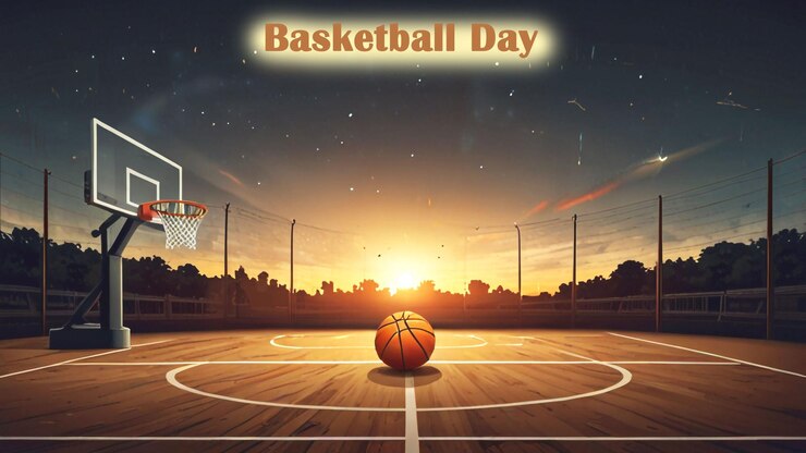 PSD torneo di progettazione del logo del giorno della palla da basket