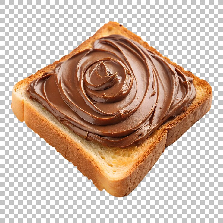 PSD torrada com chocolate espalhado