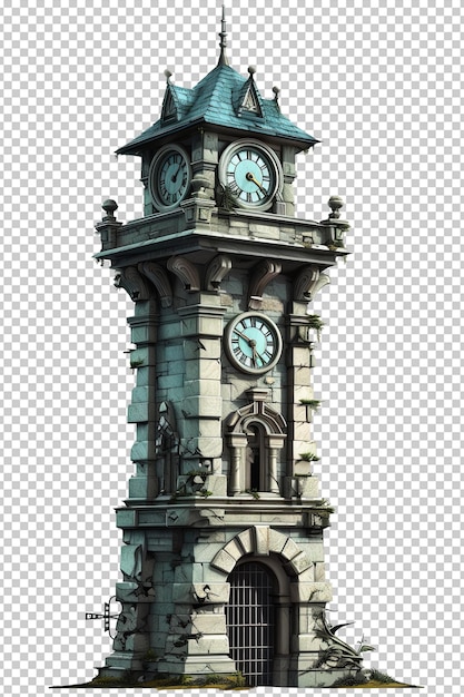 torre dell'orologio png sfondo bianco