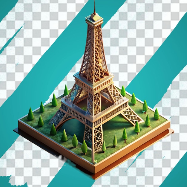 Una torre eiffel en 3d