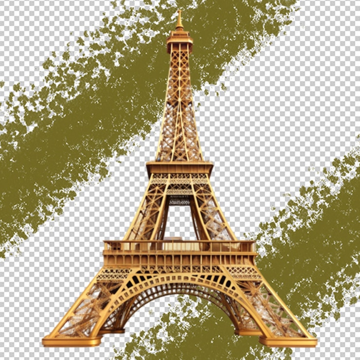 PSD la torre eiffel dorada