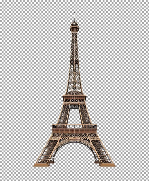 Torre Eiffel png isolata su uno sfondo trasparente
