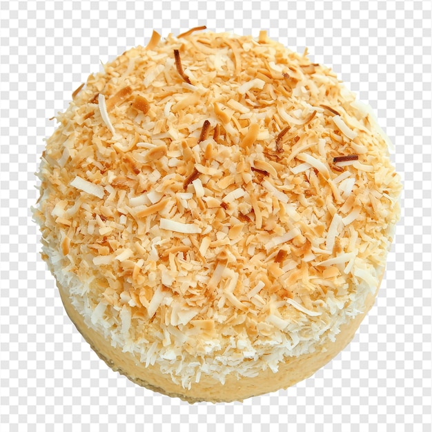 Torta de coco con escamas en la parte superior