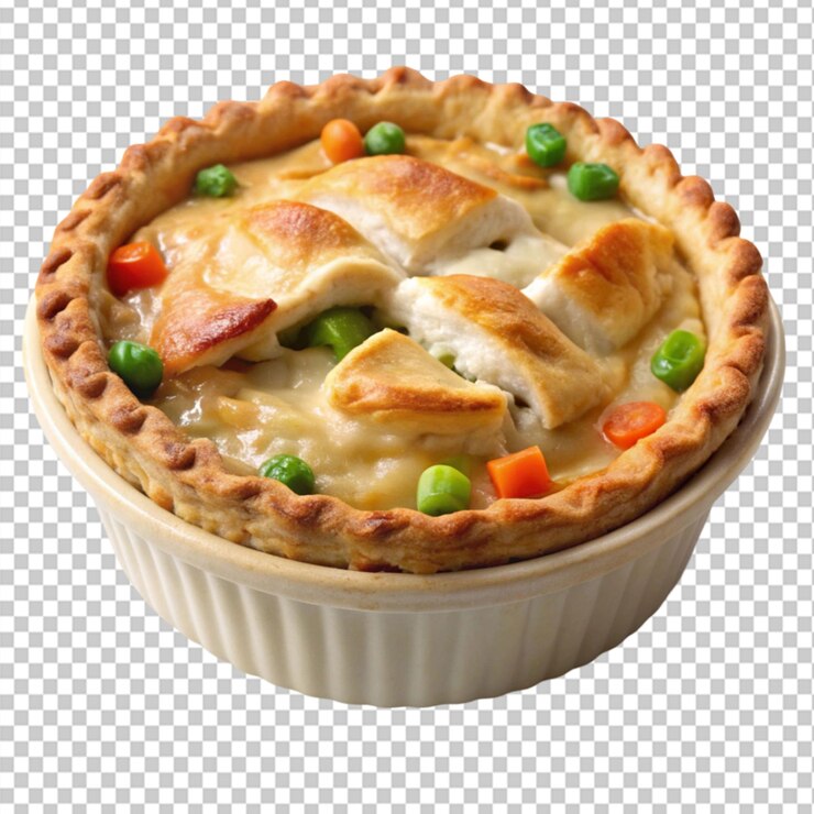 PSD torta de frango comida americana em fundo transparente
