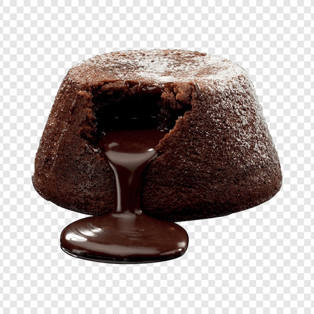 Torta di lava al cioccolato decadente con centro fuso