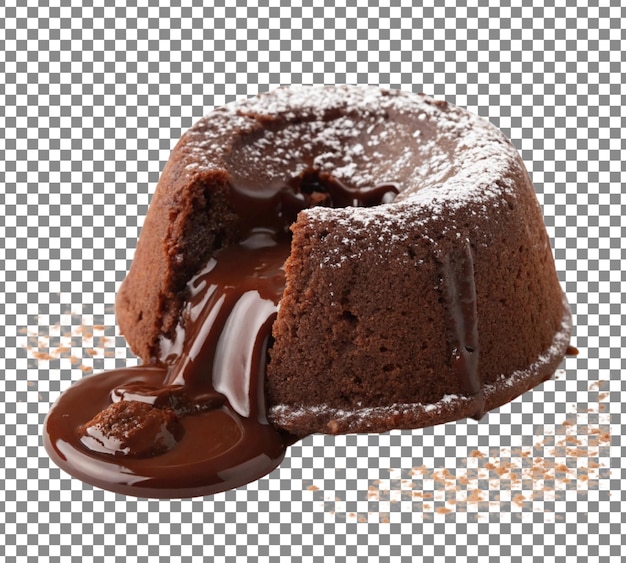 torta di lava al cioccolato fresco