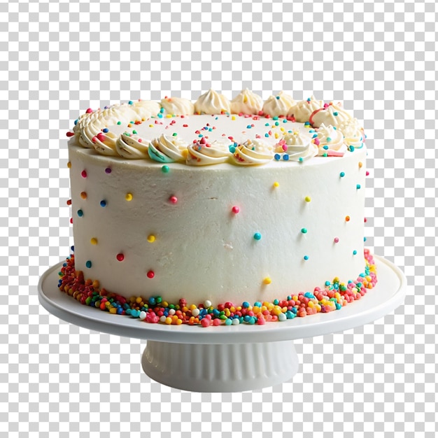 PSD torta funfetti isolada em fundo transparente