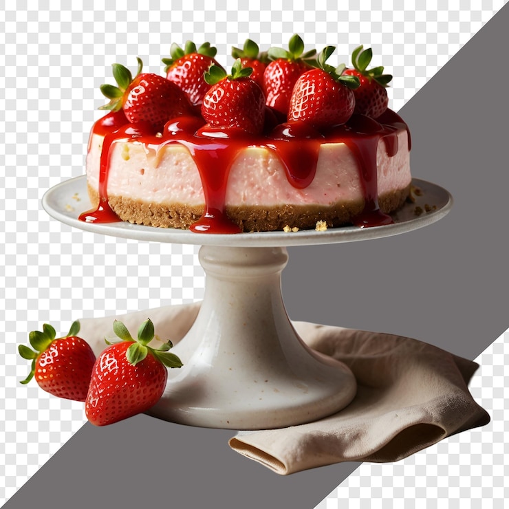 PSD torta isolata su uno sfondo trasparente