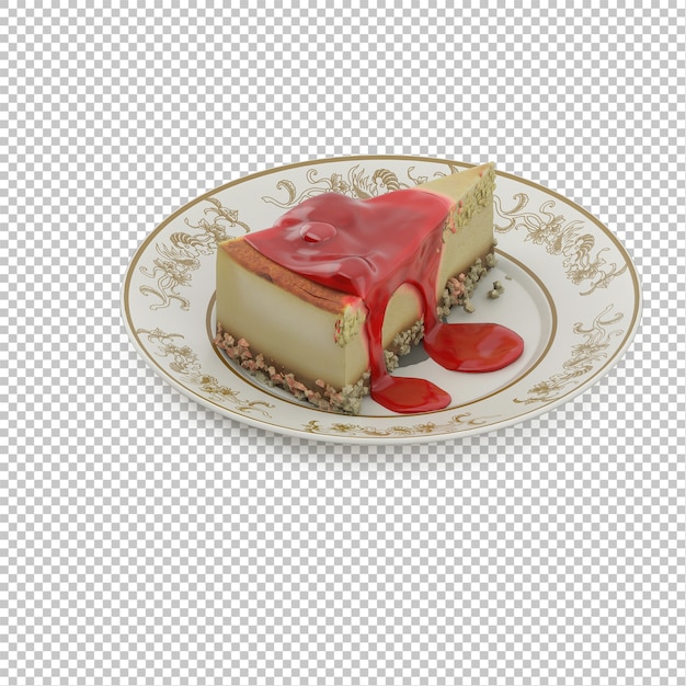 Torta isométrica en placa
