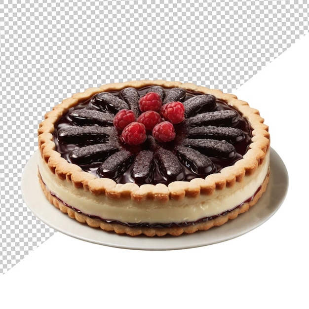 PSD torte de linzer sur un fond transparent