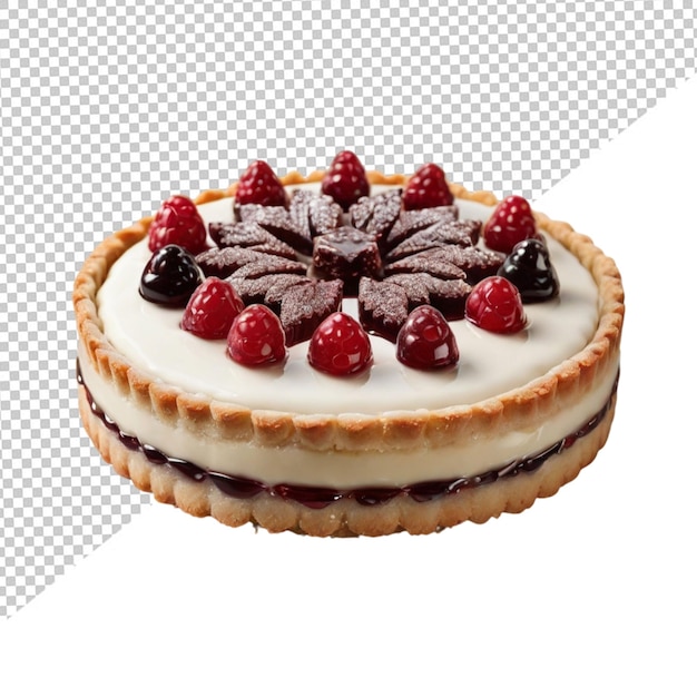 PSD torte de linzer sur un fond transparent