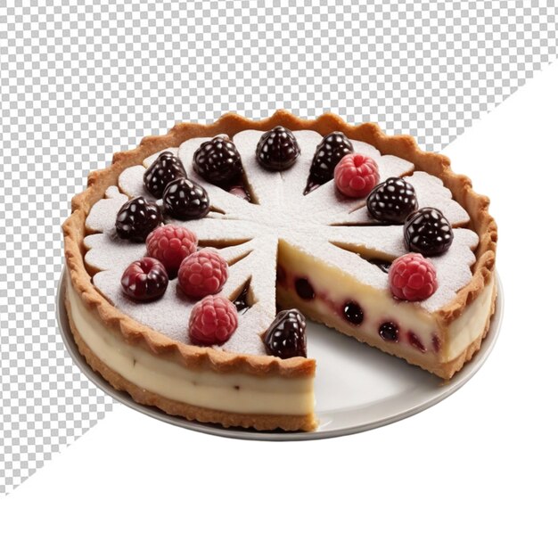 PSD torte de linzer sur un fond transparent