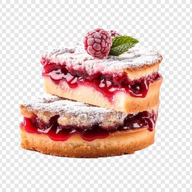 PSD torte de linzer isolée sur un fond transparent