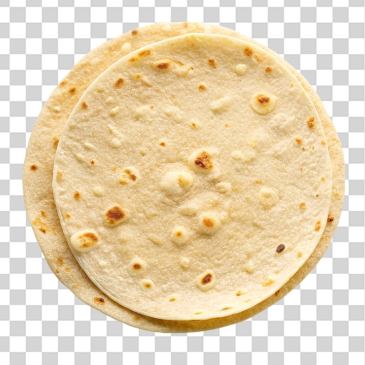 PSD tortilla aislada sobre un fondo transparente