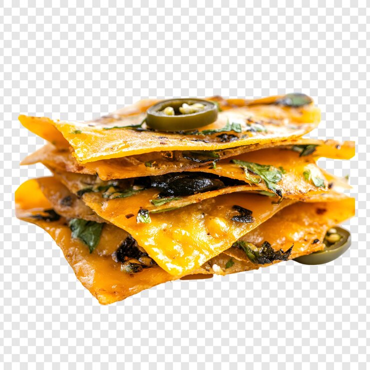 PSD tortilla chips isolated on transparent