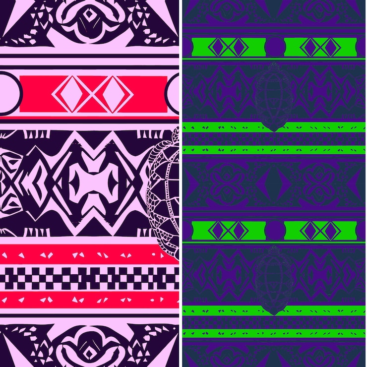 PSD tortuga de mar con silueta ovalada diseño gráfico mínimo tribal diseño vectorial de patrones naturales