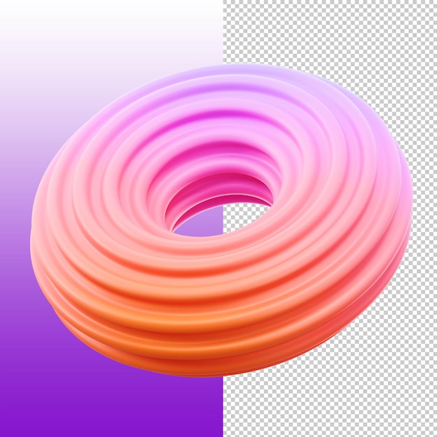 Torus 3D con gradiente de colores
