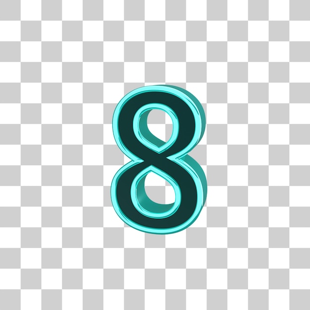Tosca brillant numéro 8 modèle 3D